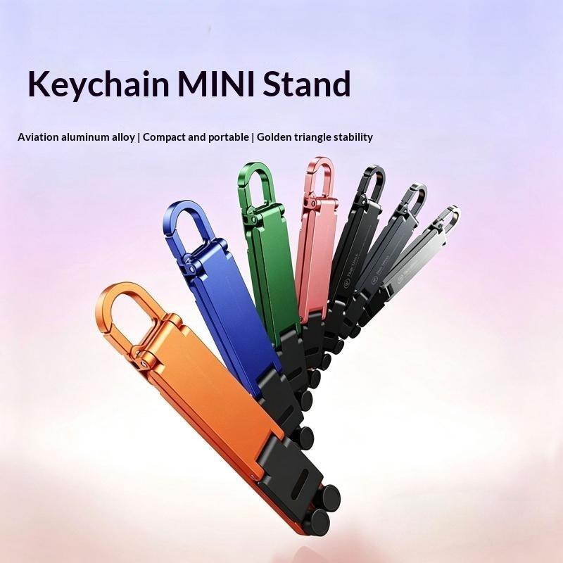 Mobile Pedestal Cabinet - Vouwbare mini-sleutelhanger telefoonstandaard, multi-hoek verstelbaar, handsfree
