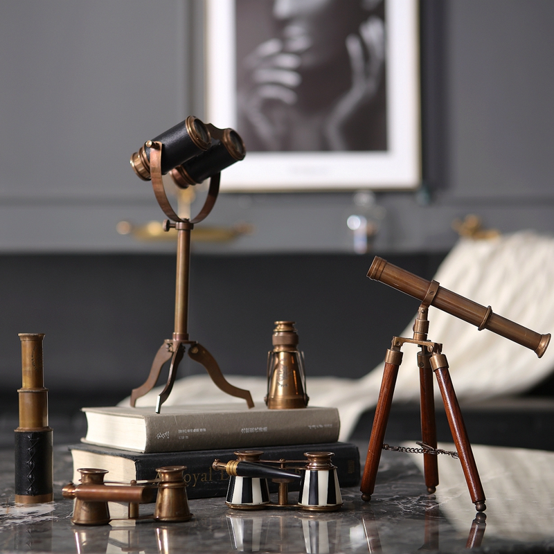 Office Furniture At Home - Retro Messing Telescoop Desktop Decoratie Metalen