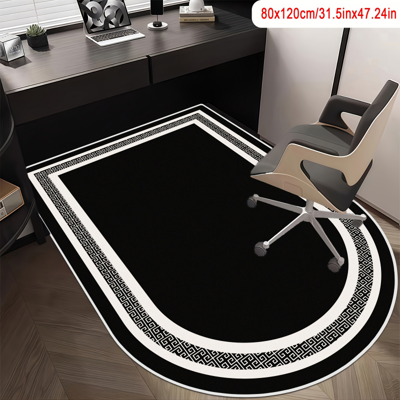 Chair Mat Hard Floor - VIKAMA Minimalistisch boogvormig tapijt, antislip, slijtvast,