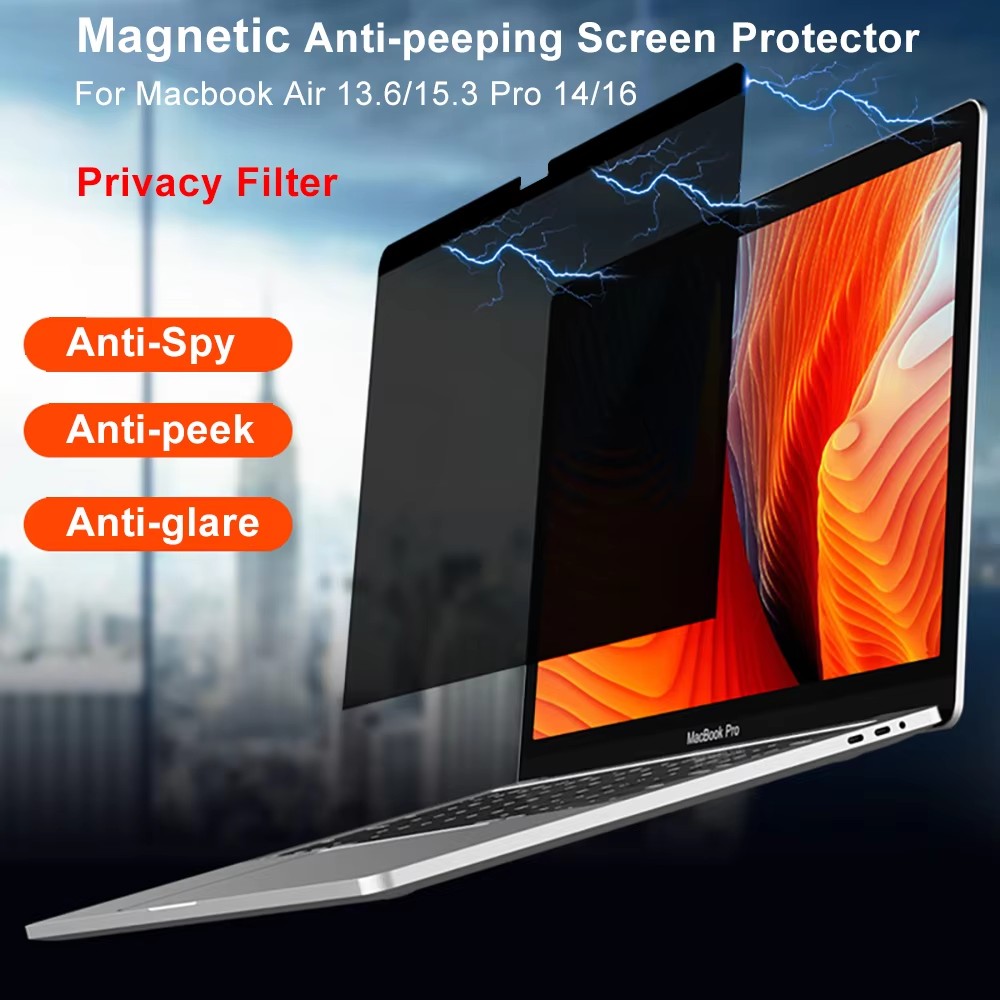 Monitor Privacy Filter - Magnetische anti-spionagefolie voor Mac, magnetisch privacy