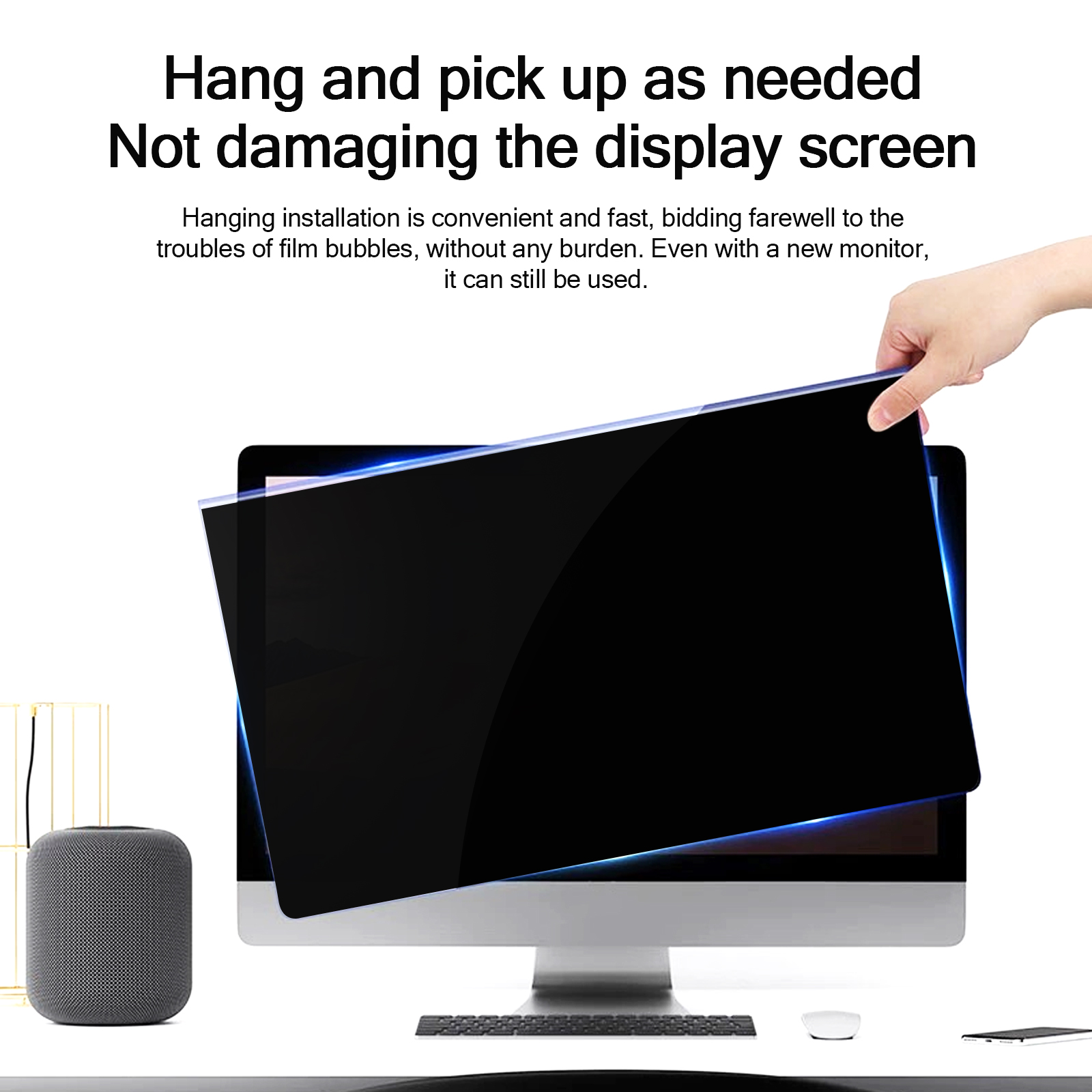 Hangende anti-perring schermbe - Monitor Privacy Filter recensie en prijs