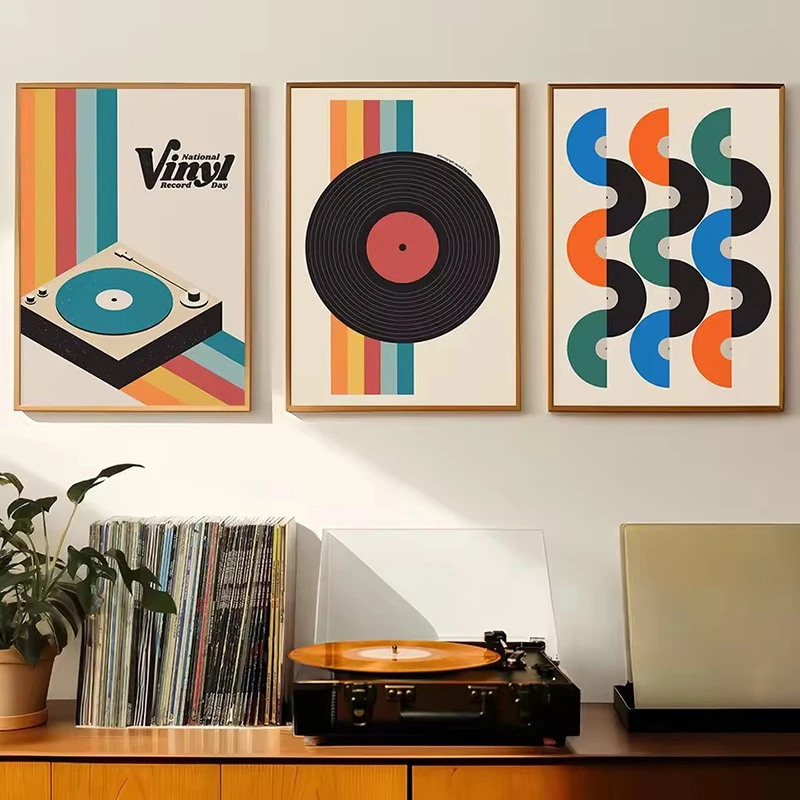 Mid Century Vinyl Record Canva - Office Furniture At Home recensie en prijs
