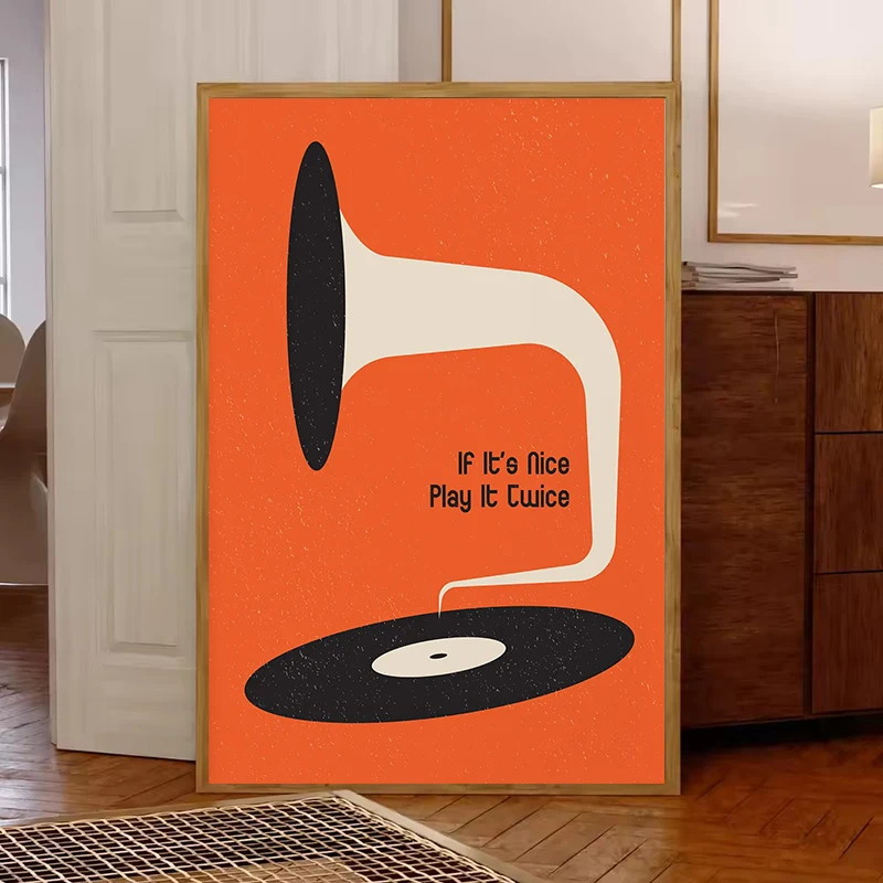 Mid Century Vinyl Record Canva - Office Furniture At Home recensie en prijs