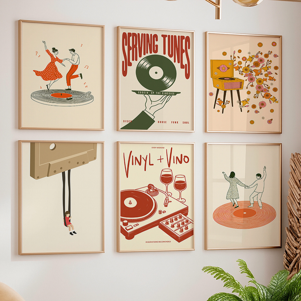 1pc Vintage Muziek Canvas Post - Office Furniture At Home recensie en prijs