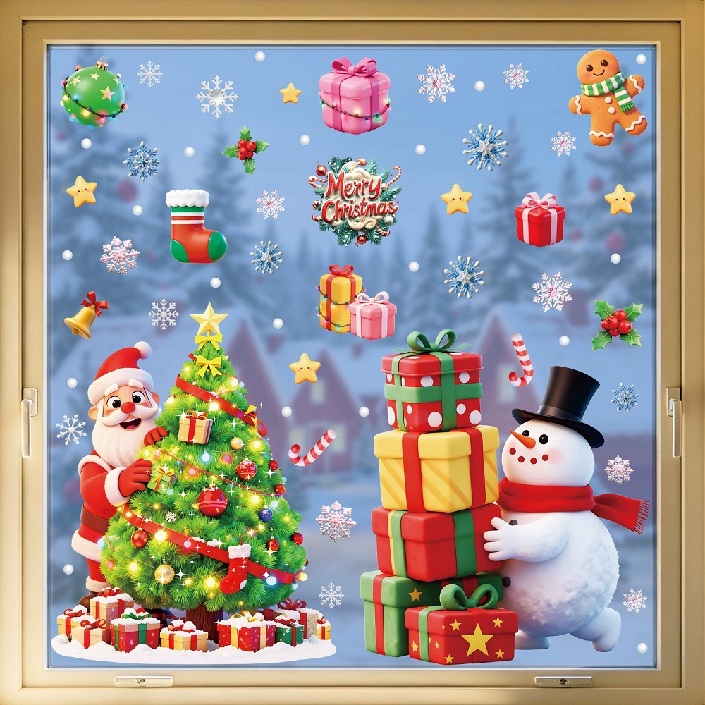 Sneeuwpop Kerstman Kerst Raams - Office Furniture At Home recensie en prijs