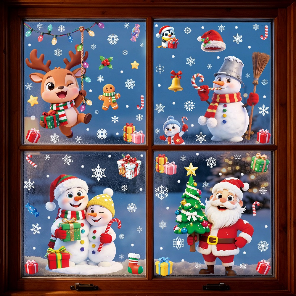 Sneeuwpop Kerstman Kerst Raams - Office Furniture At Home recensie en prijs