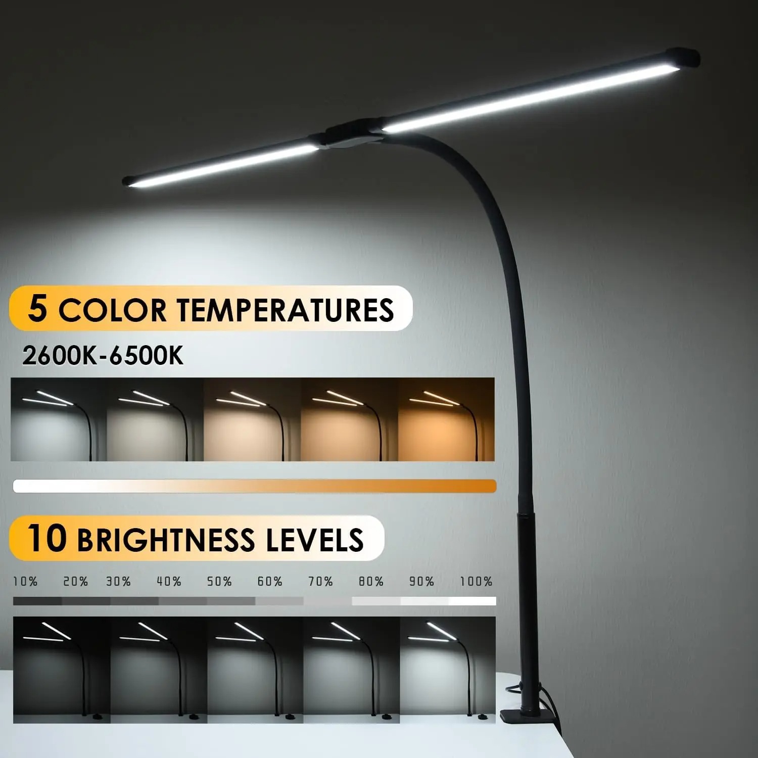 2Head USB LED Bureaulamp Kanto - Office Furniture Brand recensie en prijs