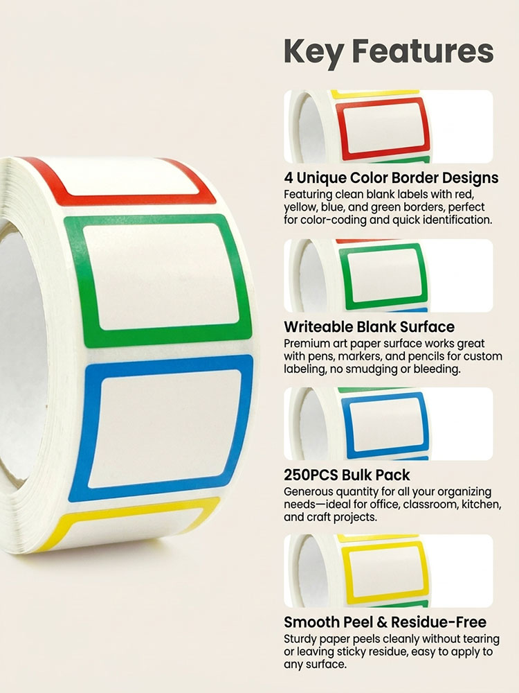 250 Stuks/Roll Naam Opslag Boe - Office Furniture Brand recensie en prijs