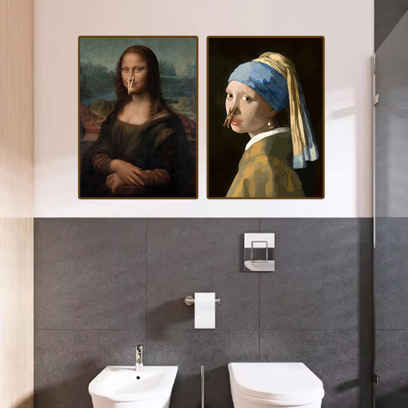 1pc grappige abstracte badkame - Office Furniture At Home recensie en prijs